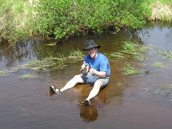Kenny Cooling Off In Whitesand Creek