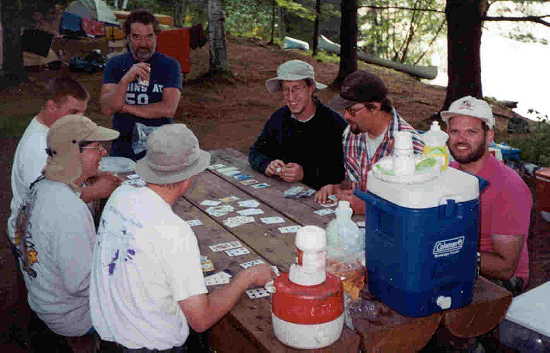 Cards at Turtle-Flambeau Campsite (2000)