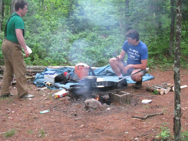 Cooking at second Campsite