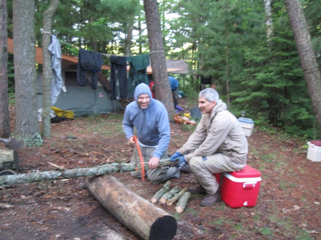Wood cutting crew